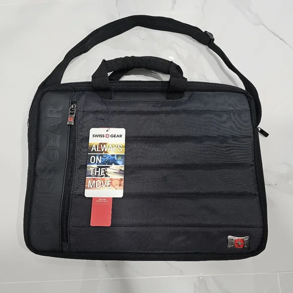 Swissgear Anthem 17" Laptop Slimcase Bag - Black - Picture 1 of 6